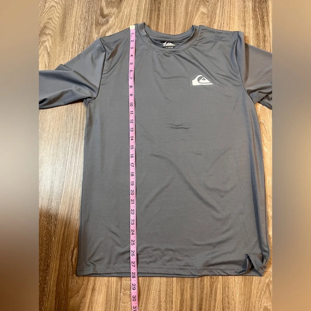 Quiksilver Gray Long Sleeve Surf Top XL 18/20